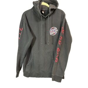 Santa Cruz Japanese Floral Logo Hoodie Medium Hoodie Black Skateboard Streetwear